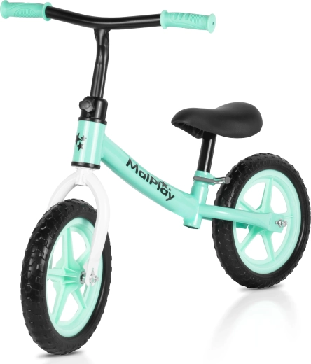 Bicicletă de echilibru FLIKO turcoaz-alb