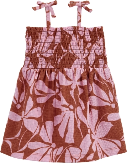 Rochie din bumbac Carter’s cu chiloței, brown floral, pentru fetiță