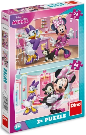 Puzzle Minnie și Figaro 24 și 48 piese