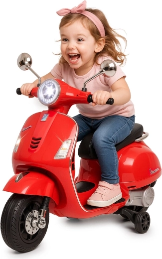 Vehicul electric pentru copii Vespa GTS 125, roșu