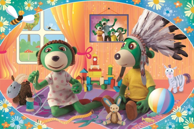 Puzzle Treflíci distracție împreună MAXI 24 piese