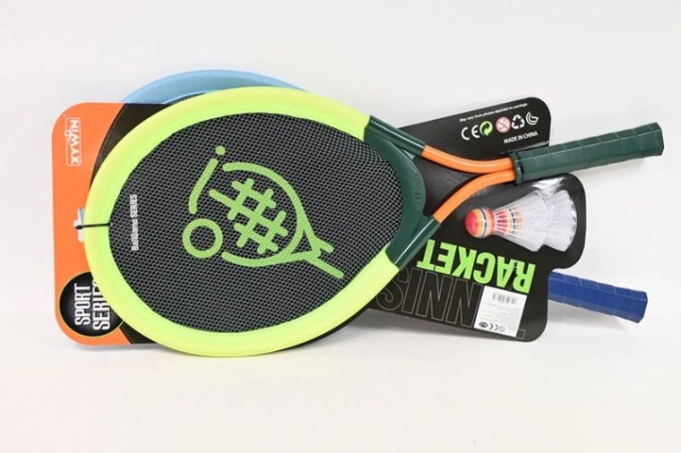 Set de palete mari pentru badminton cu 2 fluturași