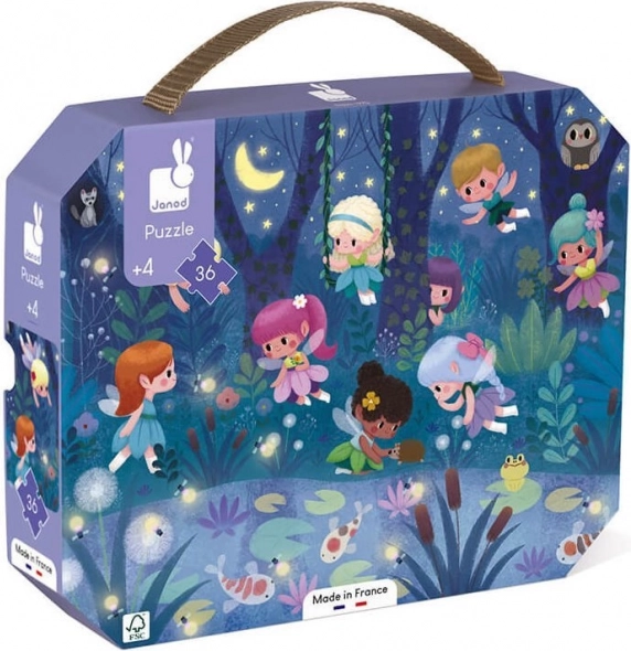 Puzzle în valiză Zânele nopții 36 piese