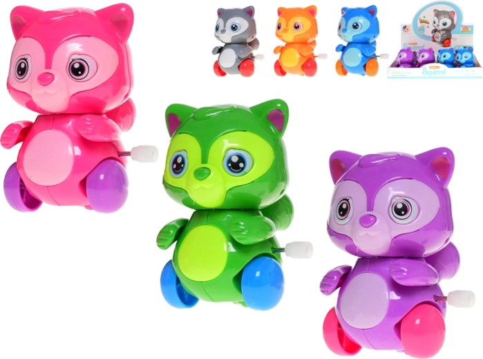 Veveriță cu cheiță – jucărie interactivă pe roți pentru copii