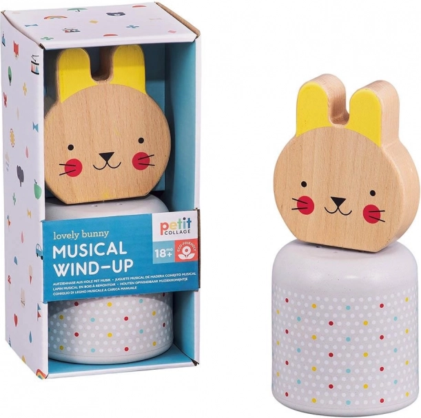 Figurină de jucărie din lemn Iepuraș de la Petit Collage