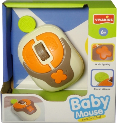 Șoricel interactiv pentru copii cu lumini intermitente și sunete