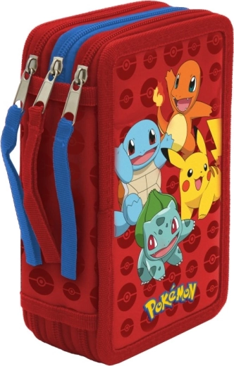 Penar Pokémon umplut cu trei compartimente