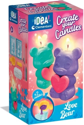 Mini fabrică de lumânări Ursuleți – set creativ pentru copii