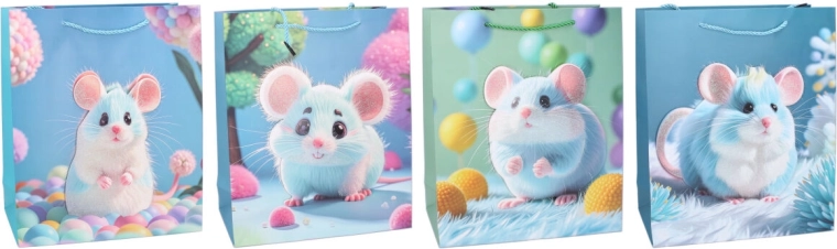 Pungă cadou pentru copii S 18 × 23 × 9 cm