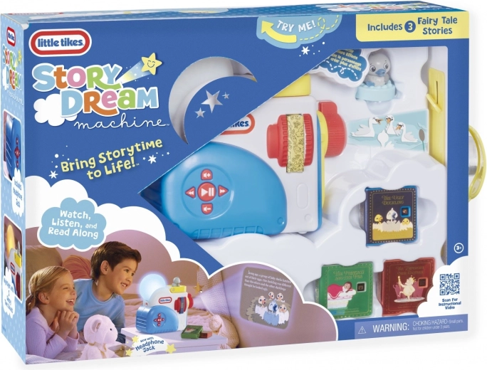 Proiector de povești și lumină de noapte Little Tikes Story Dream Machine cu set de 3 povești