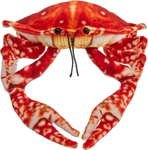Crab de pluș portocaliu, 26 cm, Beppe ZOO