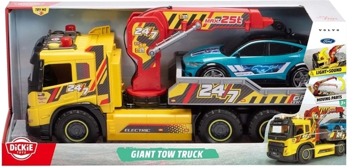 Dickie Toys Giant platformă de remorcare Volvo cu lumini și sunete