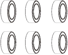 Rulment cu bile JAMARA 6 × 10 × 3 mm - 1 bucată