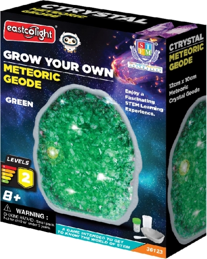Geodă meteoritică pentru cultivarea cristalelor verzi