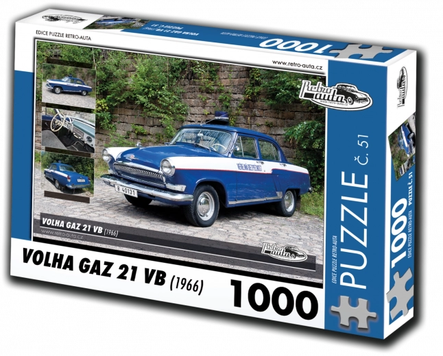 Puzzle Retro auto Volga GAZ 21 VB 1000 piese