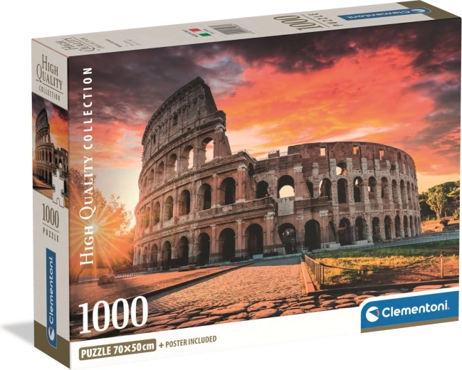 Puzzle Clementoni Roma – Colosseumul la apus, 1000 piese