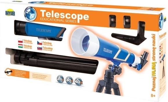 Telescop cu trei lentile