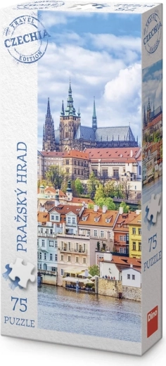Puzzle panoramic Dino, ediția turistică Cehia – Castelul din Praga (75 de piese)