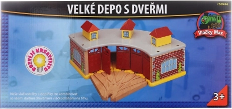 Depou mare din lemn Maxim cu uși