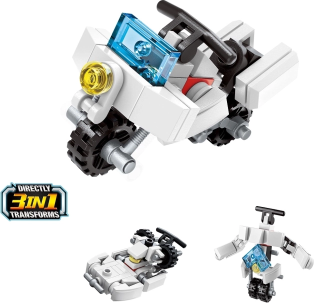 QMAN motocicletă 3‑în‑1 – mini set de construcție (36 de piese)