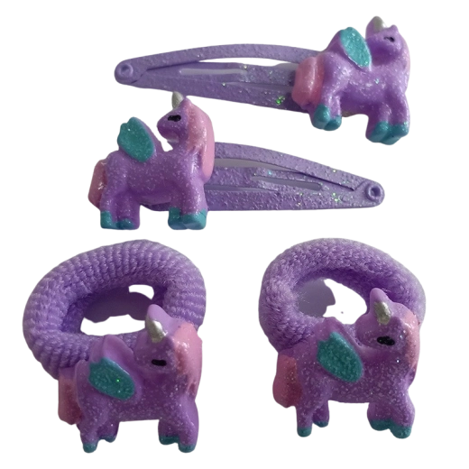 Set de elastice și agrafe pentru părul copiilor