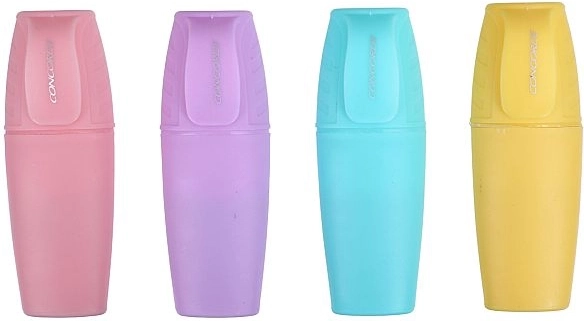 Set de mini markere pastel CONCORDE, 4 buc.