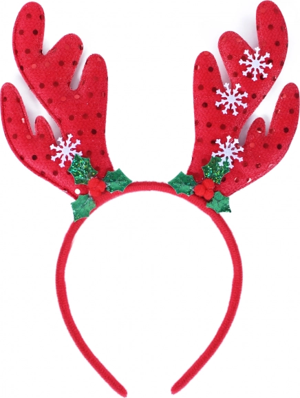 Bentita de Crăciun cu coarne de ren pentru copii