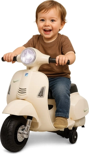 Scuter electric pentru copii Vespa Mini alb