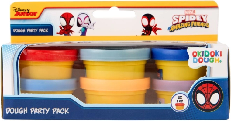 Plastilină de modelaj Marvel Spider-Man – set de 6 mini-cupe