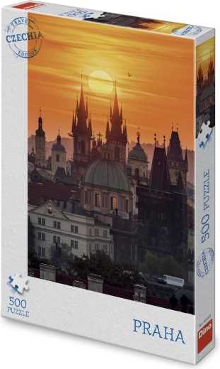Puzzle Praga cu o sută de turnuri, 500 de piese