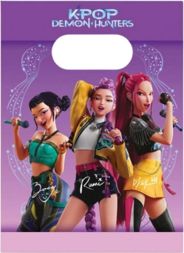 Pungi cadou din hârtie K‑Pop Demon Hunters (4 buc.)