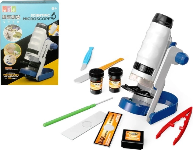 Microscop educațional pentru copii cu accesorii