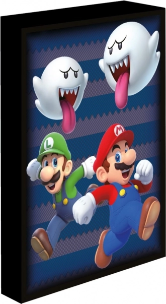 Tablou LED iluminat Super Mario 30x40 cm