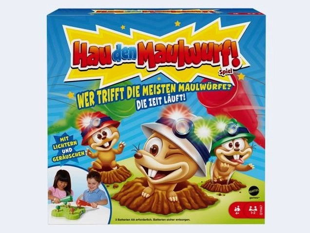 Mattel Games Hau den Maulwurf – lovește cârtița