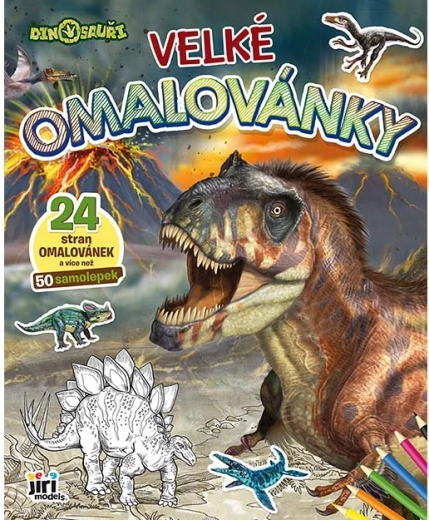 Caiet mare de colorat Dinozauri