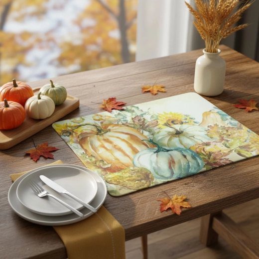 Suport de farfurie cu model de dovleci 40 × 30 cm