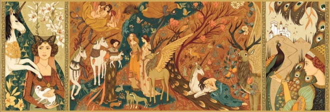 Puzzle panoramic Grădina unicorniilor