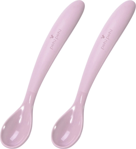 Petú Petú lingurițe din silicon Maddie rose - 2 buc