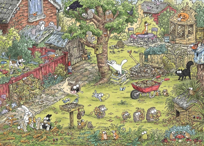 HEYE Puzzle Simon’s Cat: Aventuri în grădină 1000 piese