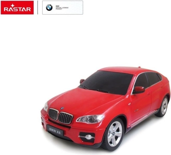 Mașină RC Rastar BMW X6 cu telecomandă 1:24 roșie