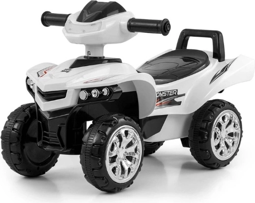 Vehicul de echilibru pentru copii Milly Mally Monster, alb