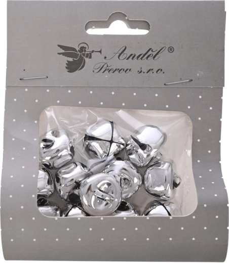 Clopoțel metalic argintiu 2 cm (12 buc.)