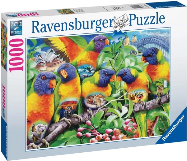 Puzzle Ravensburger Țara loriilor 1000 piese