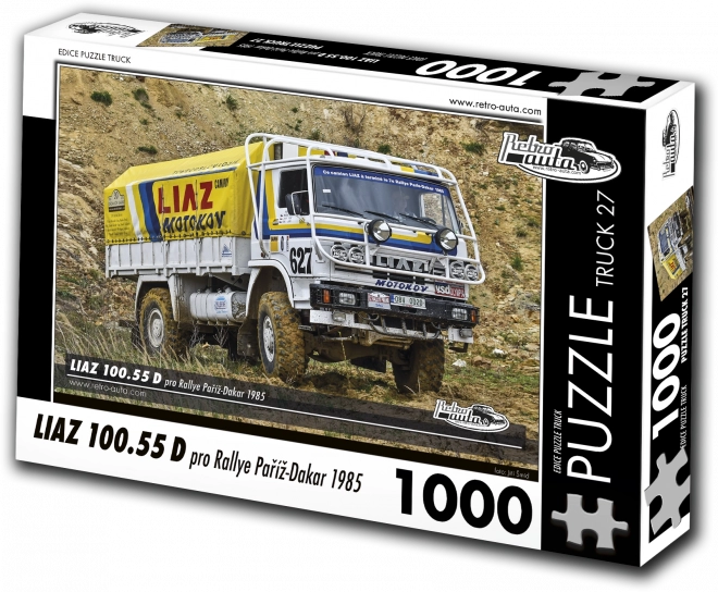 Puzzle RETRO-AUTA LIAZ 100.55 D Rallye Paris–Dakar 1000 piese
