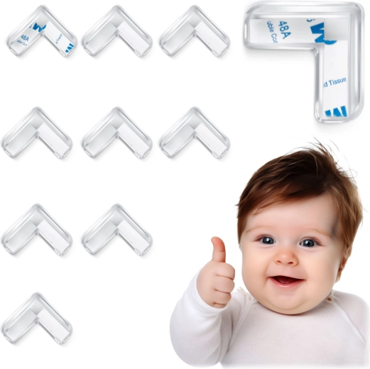 Protectoare transparente pentru colțuri RICOKIDS, 10 buc.