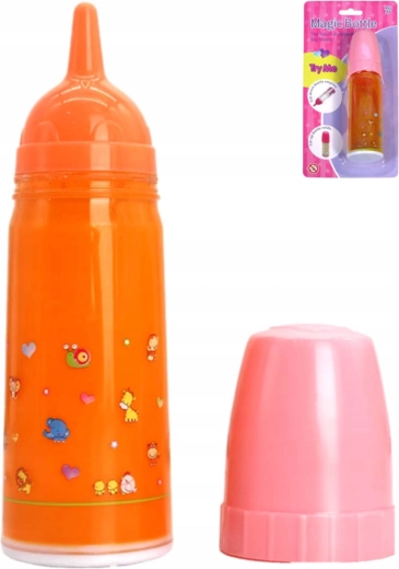 Biberon magic pentru păpușă cu lichid care dispare 15 cm - 1 bucată
