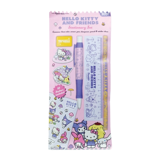 Hello Kitty și prietenii – set școlar mushroom