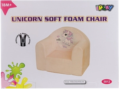Fotoliu auto-gonflabil pentru copii Unicorn