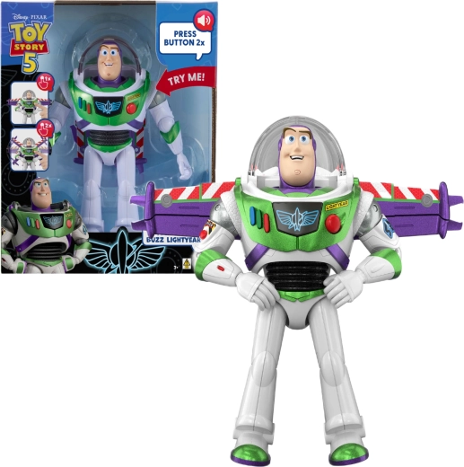 Mattel Disney Pixar Toy Story 5 – figurină interactivă Buzz Lightyear 27 cm (replici în engleză)