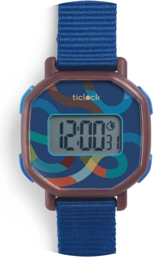 Ceas digital Djeco Blue volute